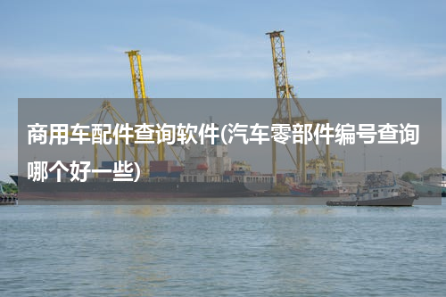 商用车配件查询软件(汽车零部件编号查询哪个好一些)