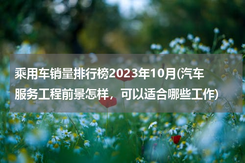 乘用车销量排行榜2023年10月(汽车服务工程前景怎样，可以适合哪些工作)