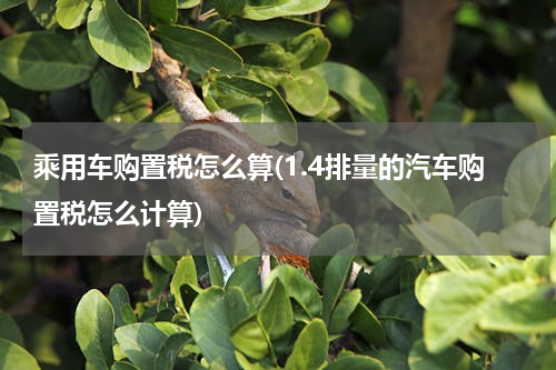 乘用车购置税怎么算(1.4排量的汽车购置税怎么计算)