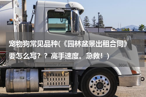 宠物狗常见品种(《园林盆景出租合同》 要怎么写？？高手速度。急救！)