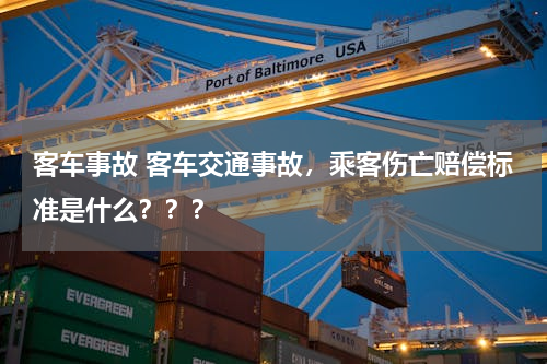 客车事故 客车交通事故，乘客伤亡赔偿标准是什么？？？