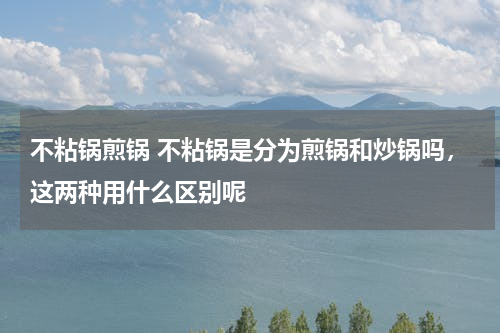 不粘锅煎锅 不粘锅是分为煎锅和炒锅吗，这两种用什么区别呢