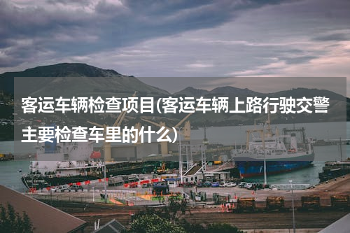 客运车辆检查项目(客运车辆上路行驶交警主要检查车里的什么)