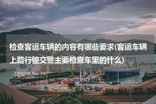 检查客运车辆的内容有哪些要求(客运车辆上路行驶交警主要检查车里的什么)