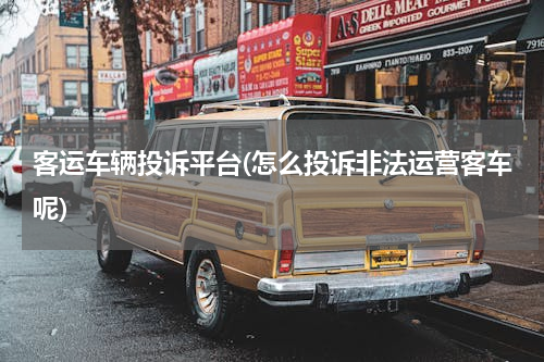 客运车辆投诉平台(怎么投诉非法运营客车呢)