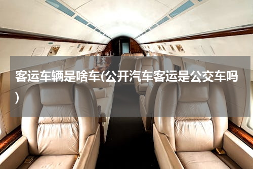 客运车辆是啥车(公开汽车客运是公交车吗)