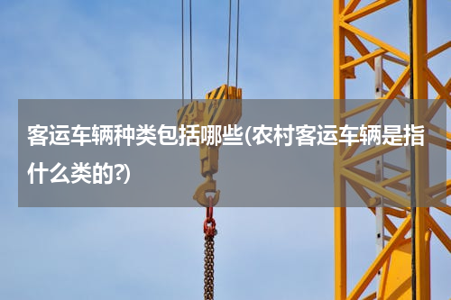 客运车辆种类包括哪些(农村客运车辆是指什么类的?)