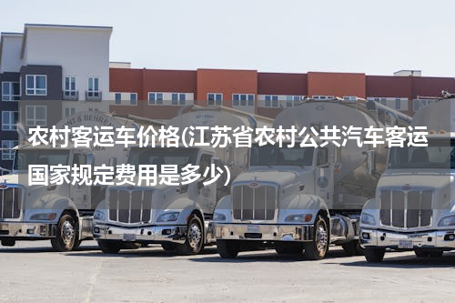 农村客运车价格(江苏省农村公共汽车客运国家规定费用是多少)