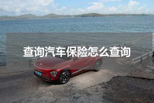 查询汽车保险怎么查询